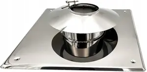 Roof penetration plate with collar SpiroFlex SX-TJN60PP — 60 mm through plate for ventilation ducts