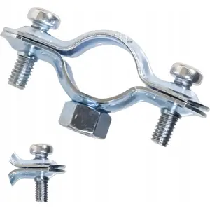 Pipe hanger clamp Niczuk HOBBY HUPZ single without lining 3/8 (16–20 mm) BK M8