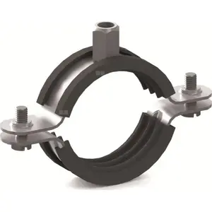 Hose Clamp Niczuk Obejma DUO 11/4 (41–46 mm) BK – adjustable stainless clamp for hoses and pipes