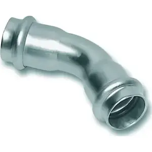 Отвод SANHA 45° из никелированной нержавеющей стали, модель 6904154, d54