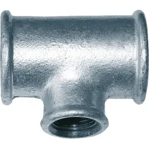 INVENA тройник редукционный оцинкованный 6/4" x 1" x 6/4" (OZT247)