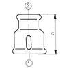 Reducer mufa ODLEWNIA 1¼" x ½" modelis 3 Photo 2