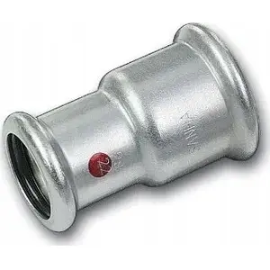Coupling reducer SANHA THERM C-Stahl d35x28 – copper-to-steel pipe connector