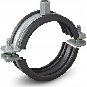 Хомут Niczuk Obejma pojedyncza DUO UPGD с вкладышем 160 (151–160) BK M8/M10