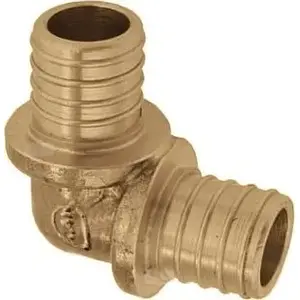 Brass 90° Push Elbow KAN-therm 18x2.5 for PEX piping