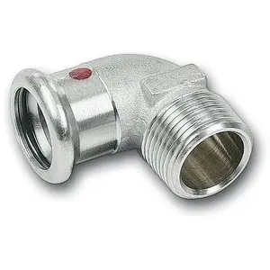 Колено SANHA 90° из стали C, переходное d42x1 – 1 1/2" GZ, модель 124092G42112