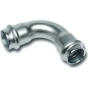 Колено SANHA 90° из нержавеющей стали NIROSAN d35 (модель 69002A35)