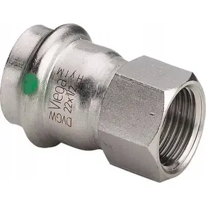 VIEGA transition fitting SC 18 x 3/4 stainless steel (smooth, corrosion-resistant)