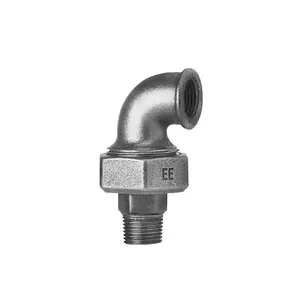 Чугунная коленная муфта ODLEWNIA модель 12-32-OCYNK NW 1¼″ коническая, оцинкованная, вес 0.987 кг