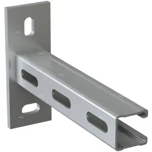 Montāžas profils MF2.5 41×41×2,5 mm ar galā pagriezienu 90°, garums 320 mm — Niczuk