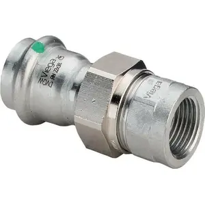VIEGA двусоединитель из нержавеющей стали с SC 18 x 1/2, полированная поверхность