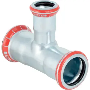 Šļūtenes savienotājs Geberit 21207 — oglekļa apdare, tērauds, 1 gab., dziļums 16 mm, platums 74 mm
