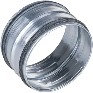 SpiroFlex 125 nypel with gasket (oc) ZU125-OC — 125 mm ventilation duct connector