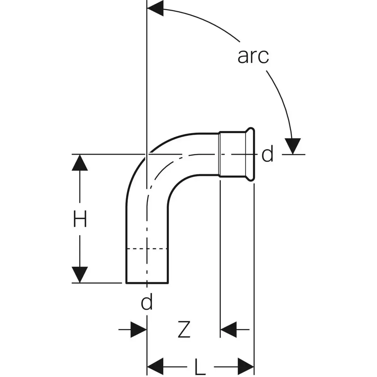 GEBERIT 20305 drain/waste/vent 90° fitting Photo 3
