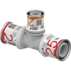 Фитинг переходной для пайки Uponor 1039957, серый, 1 шт