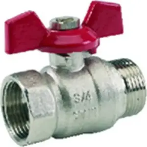 Шаровый кран с фильтром 1/2" внутр.-внут., рукоятка-бабочка ARCO VA30