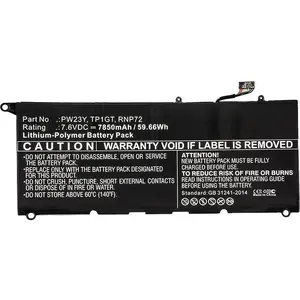 Аккумулятор CoreParts для Dell XPS 13 9360 LiPo 6100 мАч, чёрный