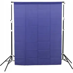 Zils auduma fons GlareOne Blue Screen 1,5 x 2,1 m - studijas fons
