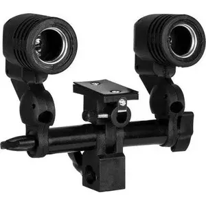 Studio double lamp holder GlareOne 2x E27 for continuous lighting