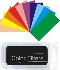 Gel Filter Set for Flash Godox SB2633 — 12 Colors for Strobist Lighting