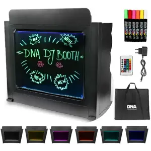 DJ booth DNA DJ BOOTH BK with illuminated panel — DNA brand DJ stand