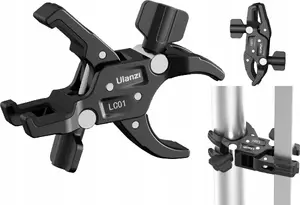 Ulanzi dual mount clamp and magic arm holder LC01 — 2x clips, super clamp support