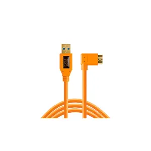 USB cable Tether Tools CU61RT15-ORG — USB A to Micro-USB B, USB 3.2 Gen 1 (5 Gbit/s), 4.6 m, orange