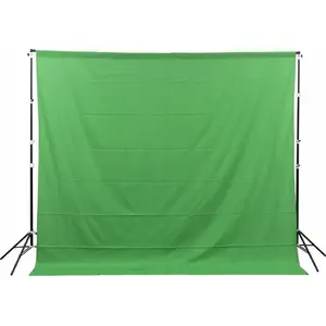 Green Screen fabric backdrop GlareOne 3 x 3 m — chroma key studio background