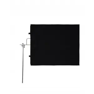 Melna fona karoga panelis GlareOne Black Flag 75x90 cm – fotofons 75×90 cm
