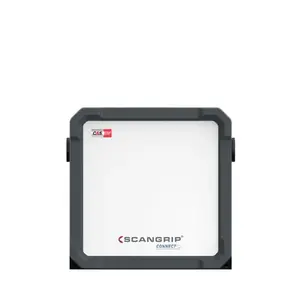 Darba lampa Scangrip Vega 2 Connect Black 20 W LED, 60 LED, AC/akumulators, IP30, IK06