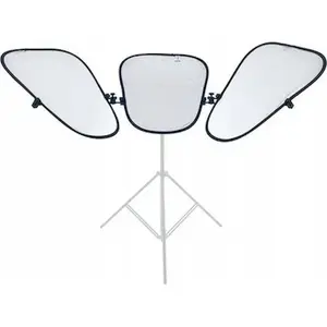 Lastolite Triflector MKII Rama 3-panel reflector Silver/White – collapsible lighting reflector for photography
