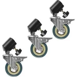Tripod Castor Wheels GlareOne for Light Stands 16–22 mm