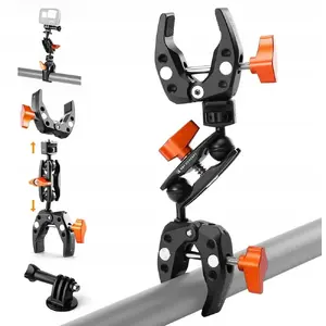 Stiprinājuma skava K&F Magic Arm Crab Clamp 2x 1/4" 1,5 kg