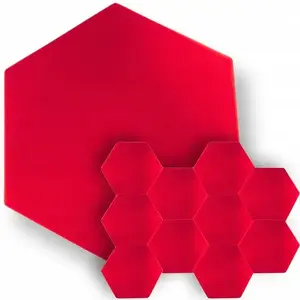Acoustic panel set Bitmat DNA AM3 RD — 10 pieces, red
