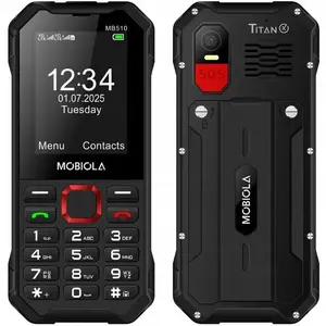 Mobile phone No name MB510 TitanX 4G — basic senior phone, black