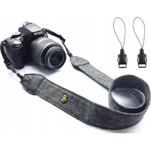 Camera Neck and Shoulder Strap for DSLR / Mirrorless Cameras, Gray — No name SB8872
