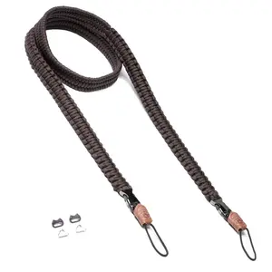 Camera strap AutoTune C-Rope Traveler for digital cameras, nylon, brown, up to 140 cm