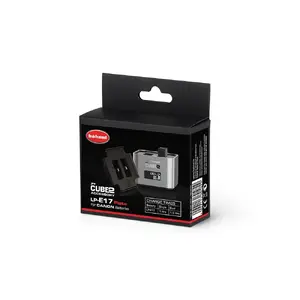 Hahnel battery plate for PROCUBE2 — compatible with Canon LP-E17, black