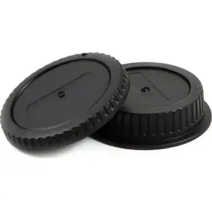 Lens and Body Caps set for Nikon cameras, Massa SB457 – front and rear lens caps and body cap