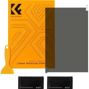 Polarizing Filter Sheet K&F Concept PL 300×200 mm (30×20 cm) with Accessories
