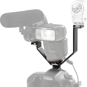 Turētāja/adaptera MICNOVA SB3793 — 3 karstās kurpes + 1/4" vītne kamerai un filmēšanai