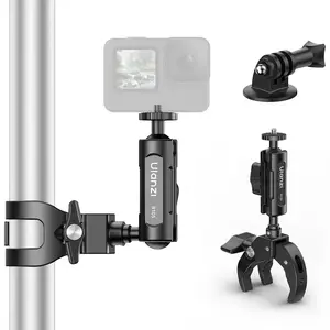 Ulanzi R105 action camera handle/grip, stainless steel, black, 76×12×180 mm
