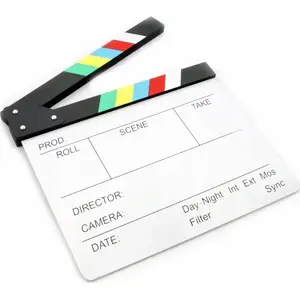 Massa Klaps Filmowy Jak W Hollywood Biały - film clapper prop, model SB4503