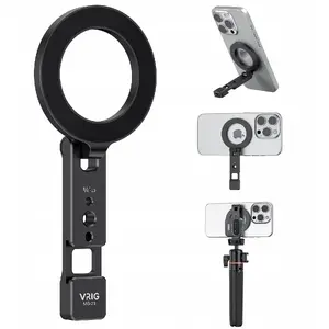 Magnētiska tālruņa stiprinājuma VRIG MG-23 priekš 1/4" ISO un iPhone MagSafe, vienvietīgs turētājs