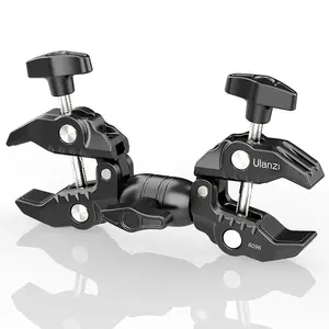 Smartphone Clamp Ulanzi R096 — aluminium clamp, 160 mm width, 1.5 kg capacity, black