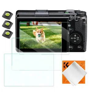 Screen Protector Glass 9H and Cold Shoe Covers Set for Ricoh GR III – K&F (3x glass, 3x cold shoe)