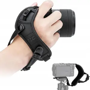 Wrist Strap for Mirrorless Camera JJC HS-MLSE Black — compact wrist camera strap for Canon Nikon Sony