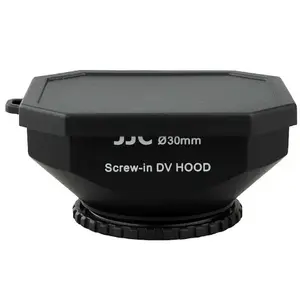 Lens hood JJC LH-DV30B — round, for 3 cm diameter lenses, black