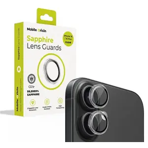 Mobile Origin Sapphire lens guards clear for iPhone 16 and iPhone 16 Plus