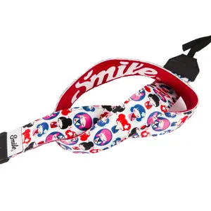 Camera strap Smile Sweet Kawai for digital cameras, nylon, multicolour